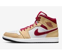 Air Jordan 1 Mid UK 15 EUR 50.5 White Onyx Light Curry White 554724 201