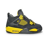 Air Jordan 4 Retro (GS) "Thunder" - 408452 017 - Black White Tour Yellow
