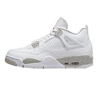 Nike Men's Air Jordan 4 Retro White Oreo, White/Tech Grey/Black/Fire Red, 9.5