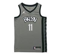 Air Jordan NBA Sports Basketball Jersey SW Fan Edition 2020-21 Season Brooklyn Nets Kyrie Irving 11 Black Gray CV9469-008 M