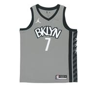 Air Jordan NBA Sports Basketball Vest 2020 Season Brooklyn Nets Durant 7 Jersey Gray CV9469-005 S