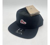 Air Jordan Pro AJ1 Structured Cap Black Twill Adjustable Hat Adults M/L