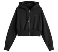Air Jordan Women's Flight Fleece Crop Hoodie Black/Smoke Grey Medium