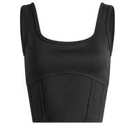 Nike Jordan Women's Cropped Tank Top - Black - Polyester/Elastane L (UK 16-18)