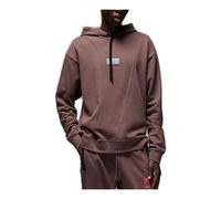 Air Jordan x Paris Saint-Germain Pullover Hoodie 'Plum Eclipse Bright Crimson' DM3096-291 L