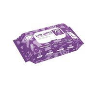 Air Jungles Shoe Sneaker Cleaning Wipes, Dual-Textured Kick Clean for Sneakers, Boots, Canvas, Foam Clogs, Extra Large 7 x 7 inch to Remove Dirt Grime, Safe on Colors & Finishes, white, 70 Count (Pack