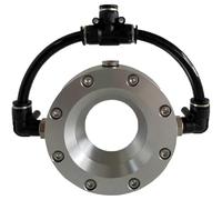 Air Knife Blower, 360 Degree Aluminum Alloy, Efficient Pipe and Cable Drying, Compatible with Air Compressor, Fits 8-203mm Inner Diameter, 28mm Thickness Range