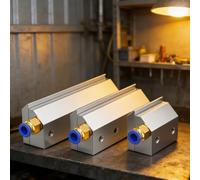 Air Knife Blower, Aluminum Alloy Blade for Precision Cleaning, 30-200mm Compressed Air Nozzle for Industrial Production Line