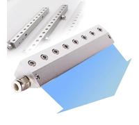 Air Knife Blower - Aluminum Alloy Dust Removal Blade with 1/4" Thread Interface, 0.05mm Outlet Gap, Ideal for Industrial Production Line, Compatible with Air Compressor