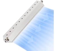 Air Knife Blower - Aluminum Dust Removal Blade with 1/4" Thread Interface and 0.05mm Outlet Gap for Industrial Production Lines with Air Compressor