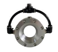 Air Knife Blower for Efficient Pipe and Cable Drying, 360 Degree Aluminum Alloy, Inner Diameter 8-203mm, Thickness 28mm, Compatible with Air Compressor