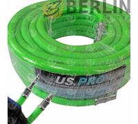 Air Line Hose Compressor 15m 50ft 1/4'' BSP 8mm Bore Hivis Heavy Duty Connectors