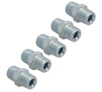 Air Line Hose Compressor Fittings/Connector 1/4" BSP Male to Male 5 Pack