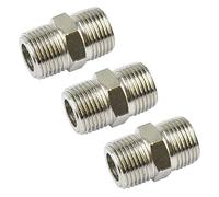 Air Line Hose Compressor Fittings/Connector 3/8" BSP Male to Male 3 Pack FT014