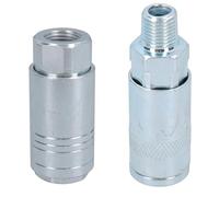 Air Line Hose Compressor Fittings Connector Female Quick Release 2 Pack 1/4"