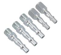 Air Line Hose Compressor Fittings Connector Male Quick Release 5 Pack 1/4"