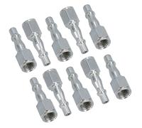 Air Line Hose Fitting Connector Male Quick Release 1/4 inch Female Thread 10pk