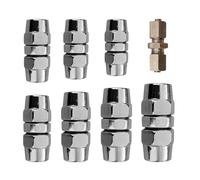 Air Line Repair Fittings, Quick Connect Hose Kit, 4-16mm Push Straight Connector System with Secure Seal Design Feature, Workshop Pneumatic Kit for Car System Flow Repair