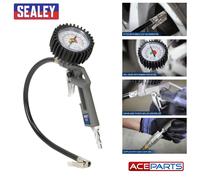 Air Line Tyre Inflator 0-175psi Sealey SA302 Pressure Gauge & 1/4" BSP Connector