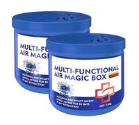 Air Magic Box - 2-Piece Quiet Natural Room Cleaner, Compact Air Purifier, Odor Removal Fresh Air Solution for Home, Office, Kitchen, Living Room, Apartment, Dorm, Home, Bedroom