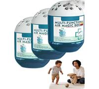 Air Magic Box - Indoor Air Purification Dust Removal Magic Box, Multi-functional Air Magic Box Cleaner, No Noise, Automatic Dust Collection Purifies,For Bedrooms,Offices,Pet Areas (120g, 3)