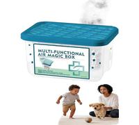 Air Magic Box - Indoor Air Purification Dust Removal Magic Box, Multi-functional Air Magic Box Cleaner, No Noise, Automatic Dust Collection Purifies,For Bedrooms,Offices,Pet Areas (350g, 1)