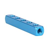 Air Manifold, Air Compressor Manifold Aluminum Manifolds Air Distribution Blocks Pneumatic Manifold Block Splitter Air Hose Splitter for Automation Equipment (AL-5)