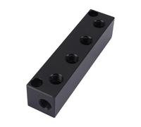 Air Manifold, Air Hose Inline Manifold Block Splitter, Pneumatic Distribution Block, Compatible with Air, Water, Oil, 1/2" RC Supply Port, 1/2" RC Output Port (4 Way 6 Port RC Threaded)