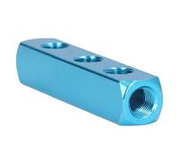 Air Manifold, Air Hose Splitter Air Compressor Manifold Aluminum Manifolds Air Distribution Blocks Pneumatic Manifold Block Splitter for Automation Equipment (AL-3)