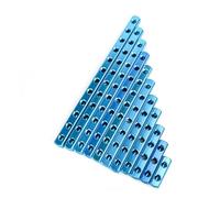Air Manifold Distributor 1/4" PT Thread Port 2 3 4 5 6 7 8 9 Way Pneumatic Quick Plug in Connector Hose Aluminum Block Splitter(2 Way 5 Port)