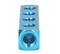 Air Manifold, Pneumatic Manifold Block Splitter Aluminum Manifolds Air Distribution Blocks Air Compressor Manifold Air Hose Splitter for Automation Equipment (AL-4)
