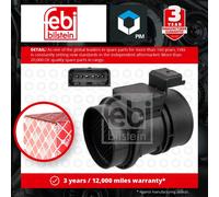 Air flow meter with housing 37514 FEBI BILSTEIN for RENAULT OPEL NISSAN