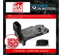 Air Mass Sensor fits FORD MONDEO Mk4 TDCi, Mk5 2.0 2.2D 2010 on Flow Meter Febi