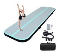 Air Mat Track, Gymnastics Mat 3/4/5/6 m Gym Mat, Inflatable Tumbling Mats with Pump, Training Mat, Fitness Mat, Yoga Mat for Home, Outdoor