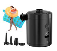 Air Mattress Pump Portable - Rechargeable Inflatable Pump Cordless | Quick Fill Automatic Blow Up Tool for Swimming Rings Sleeping Bed Pool Floats Outdoor Camping Road Trip