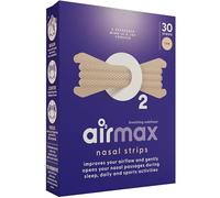 Air Max Nasal Strips - 30 Nose Strips Extra Strength Tan - Works Instantly and Opens Nasal passages & Increase Airflow | Improve Sleep, Reduce snoring, Relieve Nasal Congestion and use During Sports