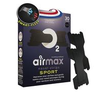 Air Max Nasal Strips Sport Black - 30 Extra Strength Nose Strips for Better Breathing & Airflow - Works Instantly - Running, Cycling, Hyrox, Fitness & Other Sports - Latex-Free