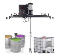 Air Mixer Drum Commercial Paint Paint Stirring Machine 980W Electric Container Machine with Support Hanger Paint Mixing for Ink Dissolver