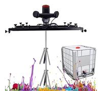 Air Mixer Drum Paint 3280W Electric Container Machine Commercial Ton Paint Stirring Machine with Support Hanger Folding Propeller for Ink Dissolver