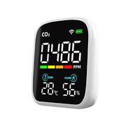 Air Monitor Accurate Tester for CO2 Formaldehyde/HCHO TVOC PM2.5 PM-1.0 PM10 for Home & Various Occasion Air Monitor Indoor