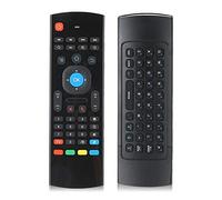 Air Mouse, 2.4G Wireless Keyboard TV Remote Control, Game Handle with Motion Sensing, IR Learning, for Android TV Box Smart TV, Plug and Play, Anti Shaking(Black)