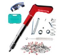 Air Nailer, Compact Pneumatic Nailer, 5 Gears Manual Nail Machine, Nail Wall Fastening Tool for Red Brick Walls, Concrete Walls, Wooden Boards