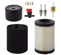 Air Oil Fuel Filter Spark Stop Valve And Fuel Line Clamp Kit For D100 D110 D125 D130 YTH24V48 YT3000 Replaces OEM Numbers 590825 594201 796031(Set One)