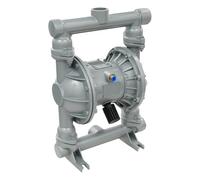Air Operated Double Diaphragm Pump 0-8m³/h Dual Diaphragm Air Pump Max 100PSI Air Diaphragm Pump Aluminum Alloy 1-1/2 inch Inlet & Outlet Pneumatic Waste Oil Transfer Pump for Chemical
