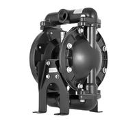 Air Operated Double Diaphragm Pump 120PSI Cast Iron Aluminum Alloy Air-Operated Diaphragm Transfer Pump 1 inch Outlet Diaphragm Air Pump for Solvent and Industrial Use