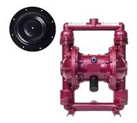 Air Operated Double Diaphragm Pump, 3/4" (DN20) NPT Fluid Ports Max 100 PSI Air Pump, Air-Operated Transfer Pumps with Pump Muffler, Pneumatic Oil Pump Indus(Size:Cast iron + nitrile film)