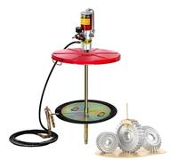 Air Operated Grease Pump for 55 Gallon Drums,Universal Greases Gun,Greases Pump Kit,Grease Pumps with 16ft Tubing,0.85L/min Discharge, Pressure Ratio 50:1,940+Barrelcover