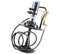 Air-Operated Grease Pump With Grease Gun And 12Ft Hose, 60:1 Portable Pneumatic Grease Pump For 5 Gallon Containers, 11 1-/8" Rubber-Lined Follower Plate, 34-48Mpa, 0.85L/Min