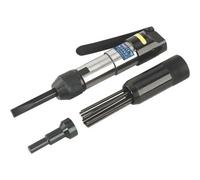 Air Operated Needle Scaler & Flux Chipper - Palm Trigger Control - Rust Cleaning