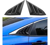 Air Outlet for Rear Quarter Window on 10th Gen Civic Matte Black with Carbon Pattern Triangular Design ABS Material for Consistent Outdoor Use (Matte)